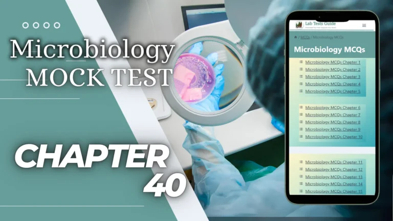 Microbiology MCQs Mock Test Chapter 40