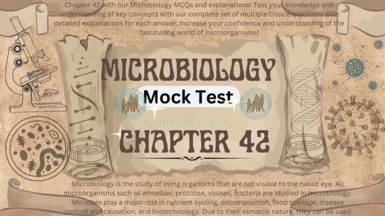 Microbiology MCQs Mock Test Chapter 42