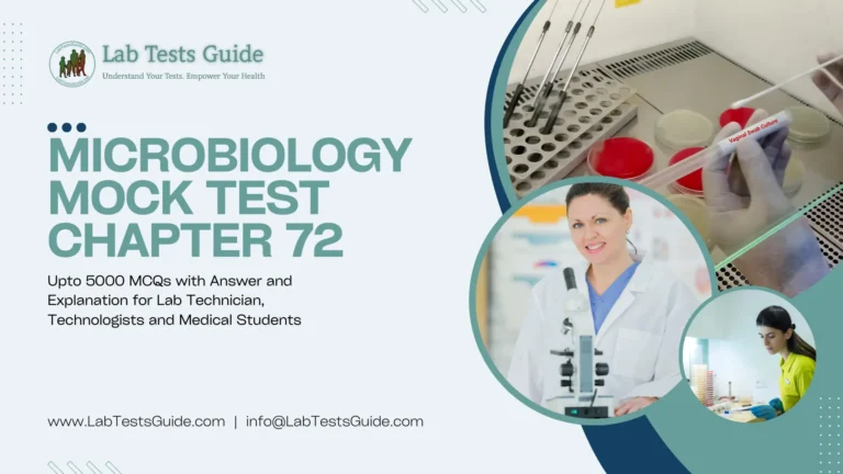 Microbiology MCQs Mock Test Chapter 72
